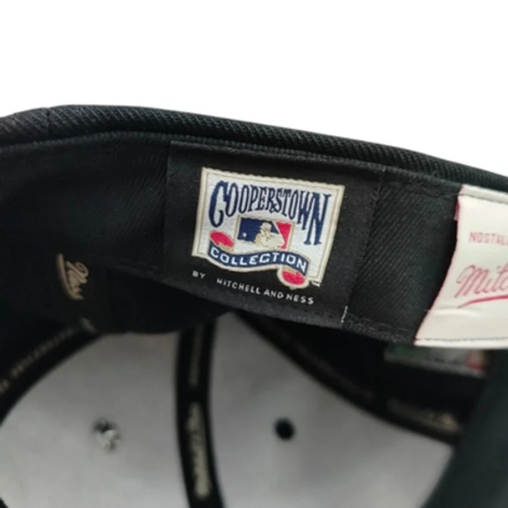 Los Angeles Dodgers Hat Cap Fitted Mens 7 1/8 MLB Baseball Topps 50 Years Script